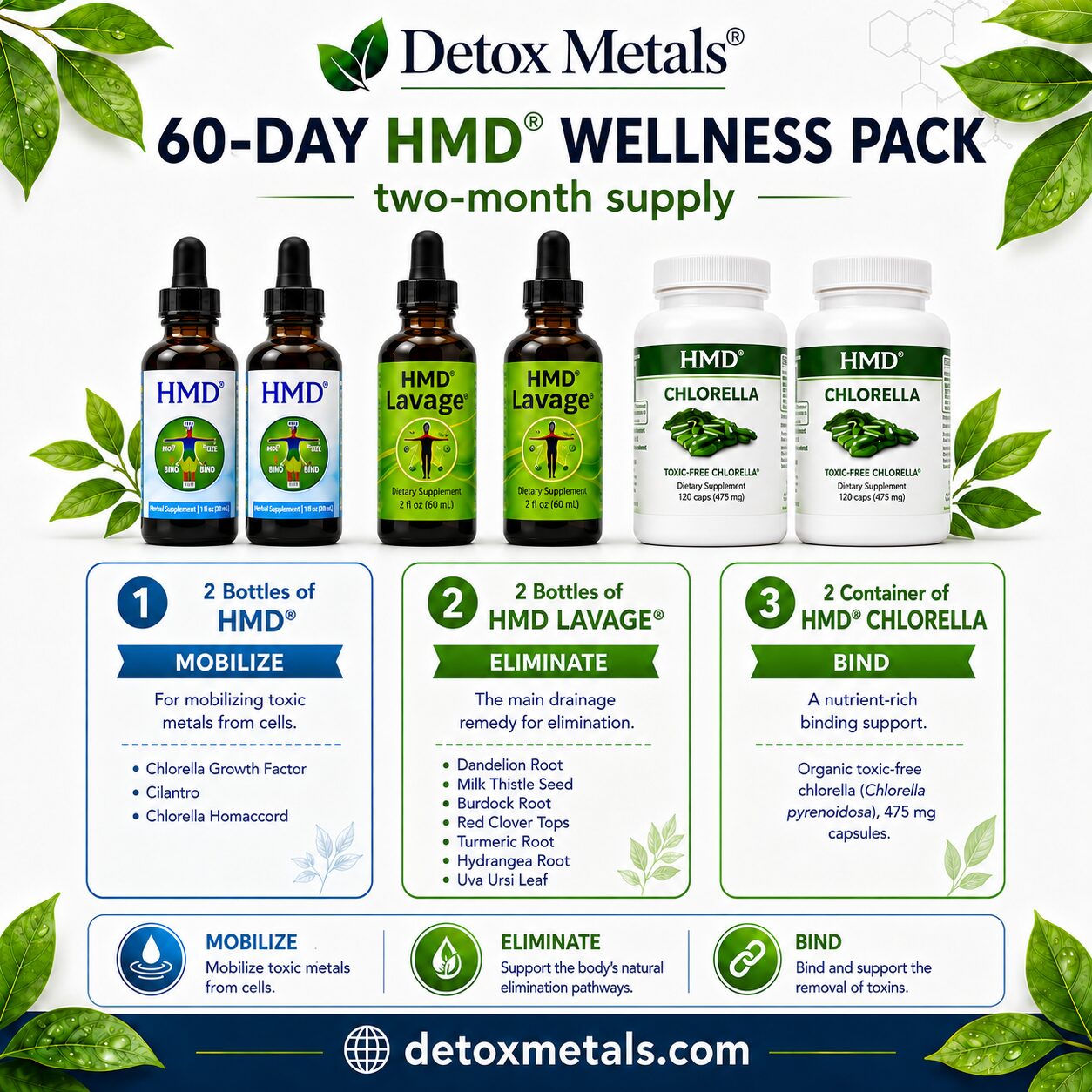 60-DAY HMD WELLNESS PACK - INGREDIENTS