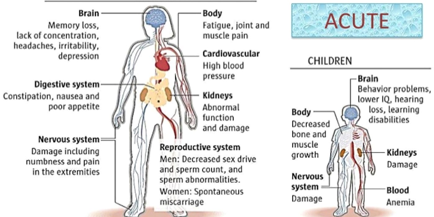 Symptoms of heavy metal toxicity