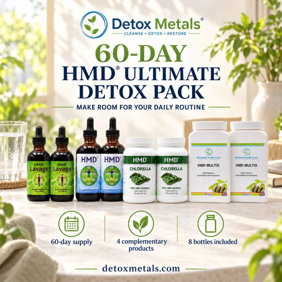 60-Day HMD® Ultimate Detox Pack on a kitchen counter